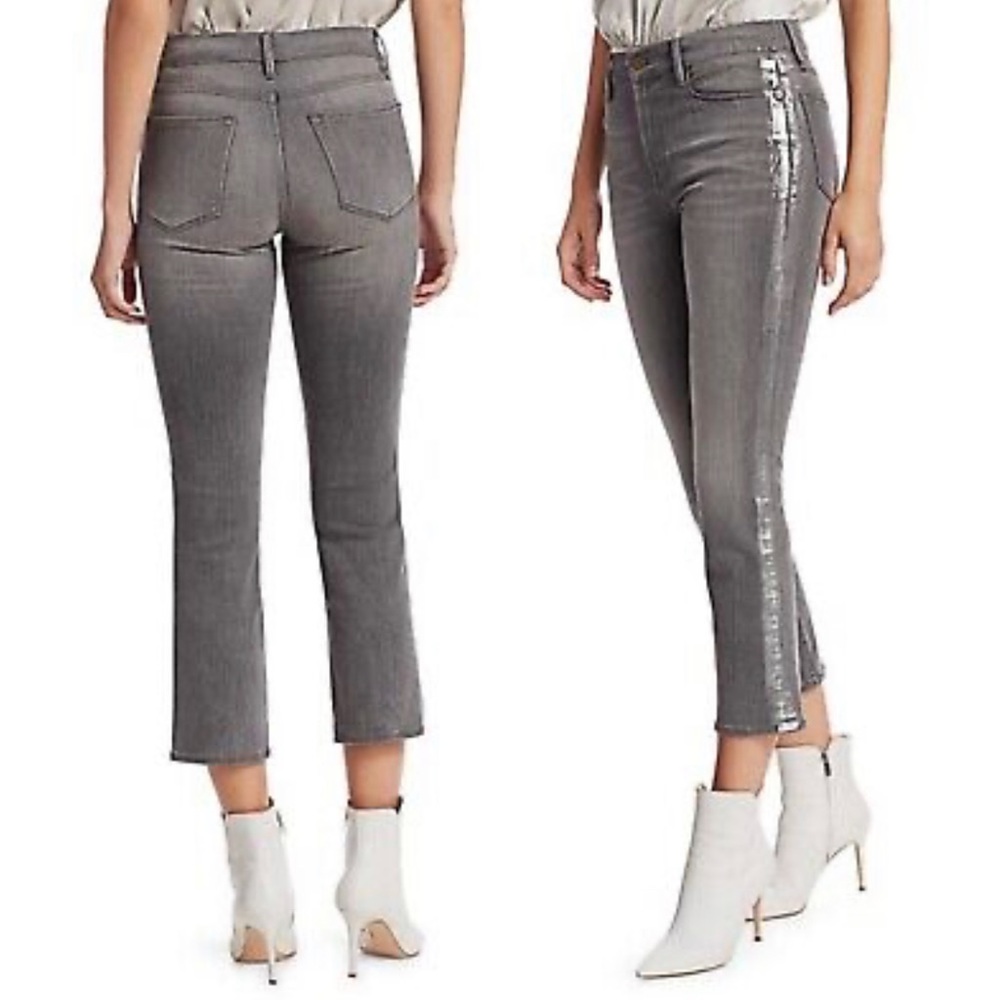 Le High Straight Tux Stripe Jean - image 4